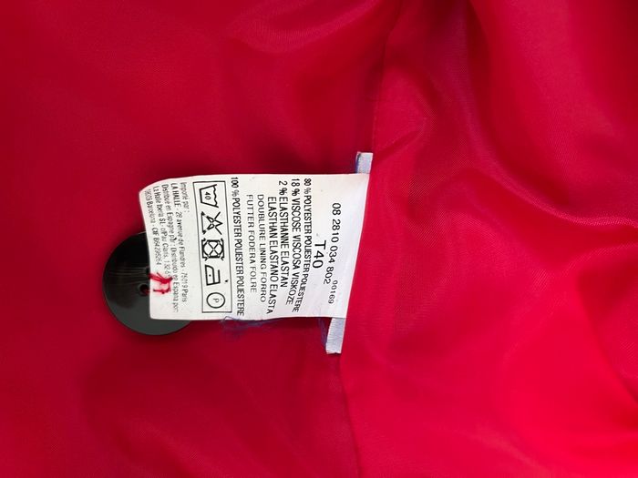Manteau Ici et Maintenant rouge taille 40 - photo numéro 4
