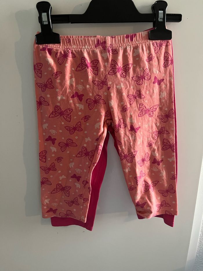 Lot 2 legging court  fille taille 5 ans