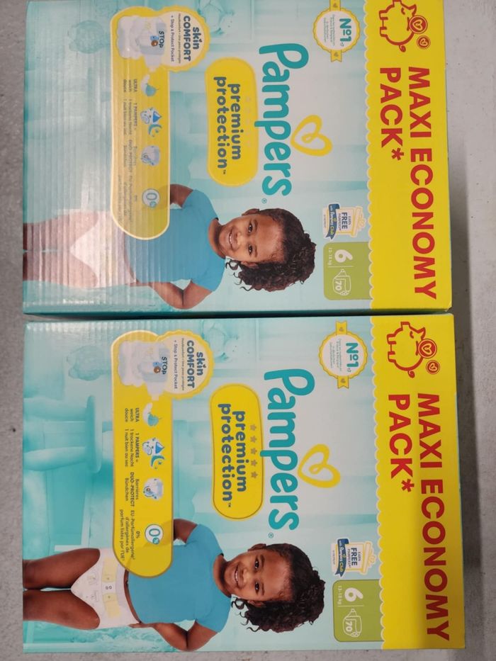 Couches Pampers premium protection taille 6