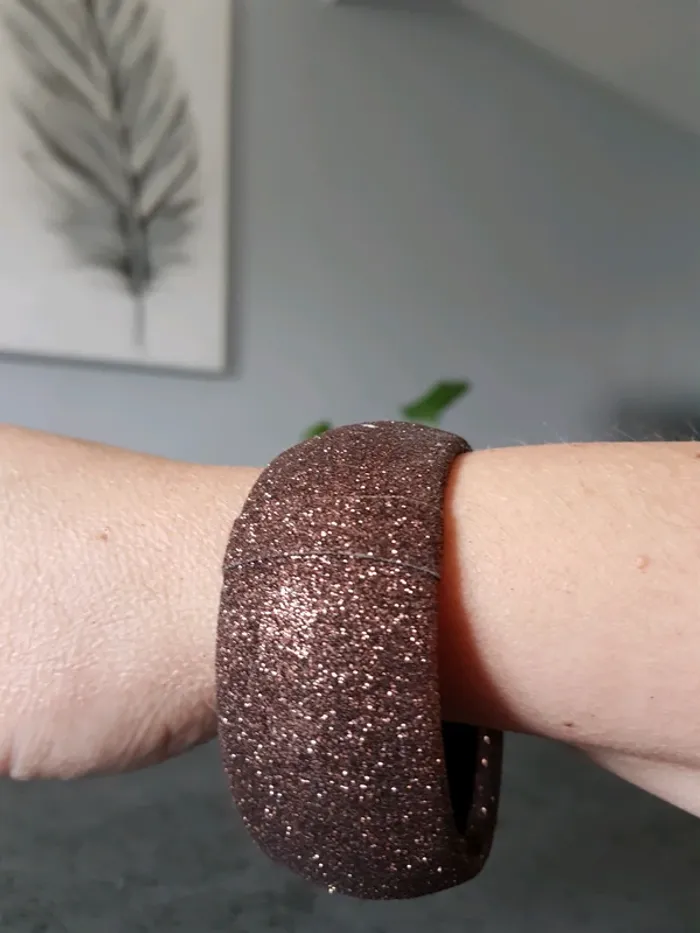 Bracelet fantaisie à paillettes - photo numéro 2