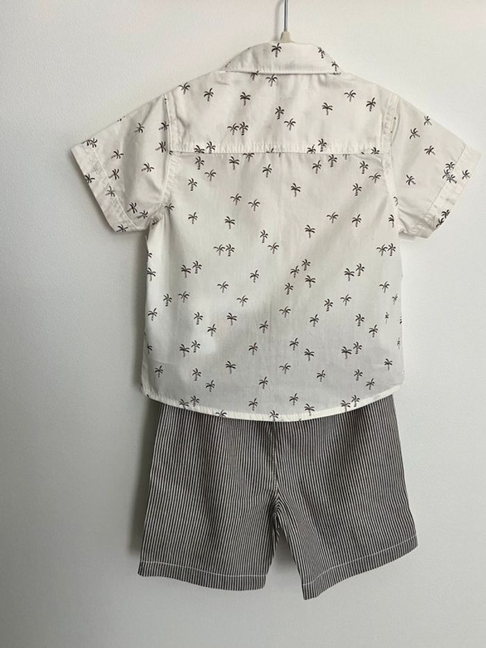 Ensemble 2 pièces short et chemise 23 mois - photo numéro 2