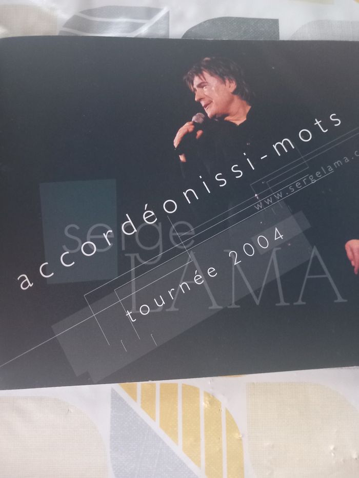 Programme spectacle de Serge Lama - photo numéro 4