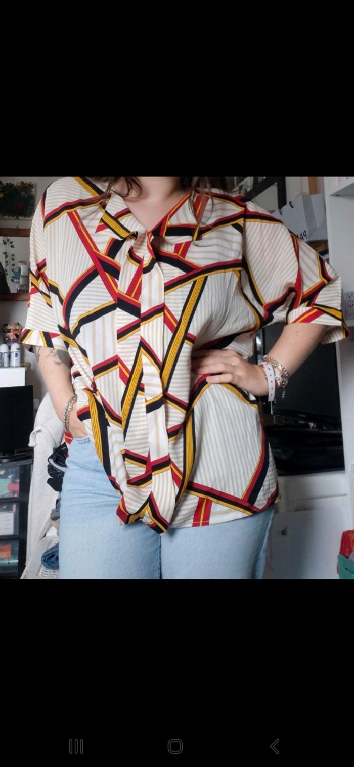 Blouse fluide avec motif