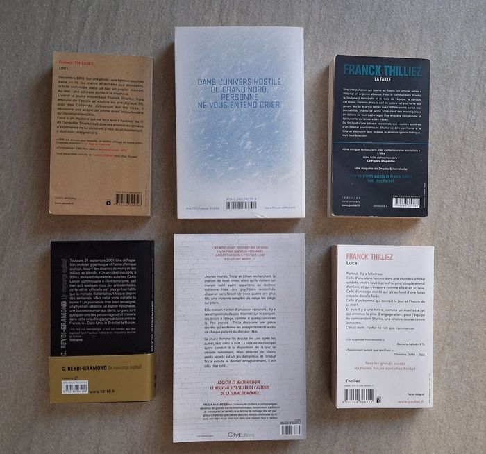 Lot 6 romans dont 4 de Franck Thilliez - photo numéro 2