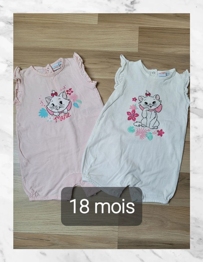 Barboteuse Disney Marie 18 mois