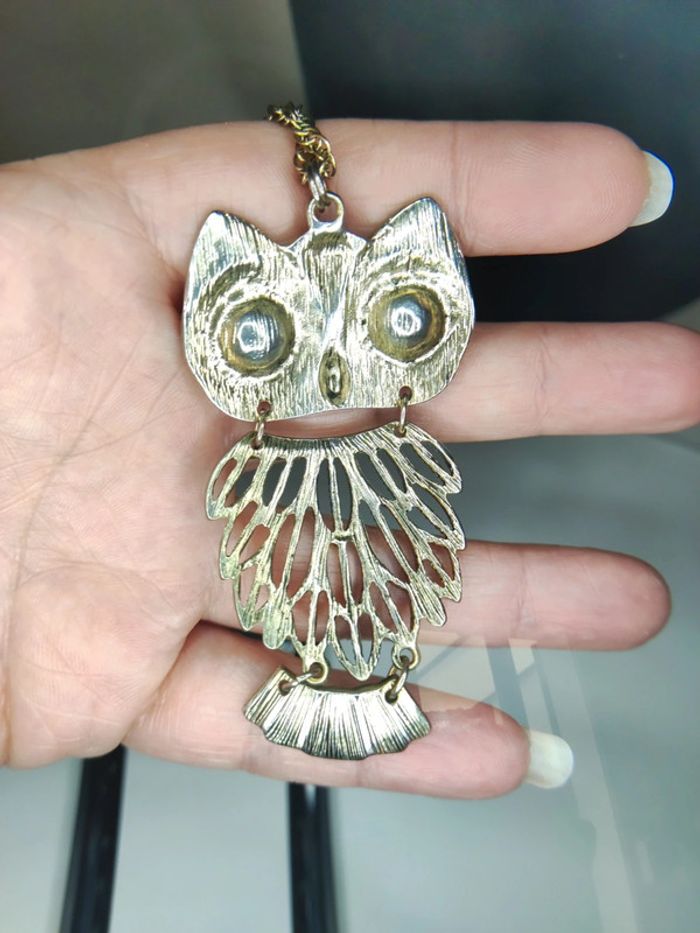 Sautoir chouette articulée - photo numéro 8