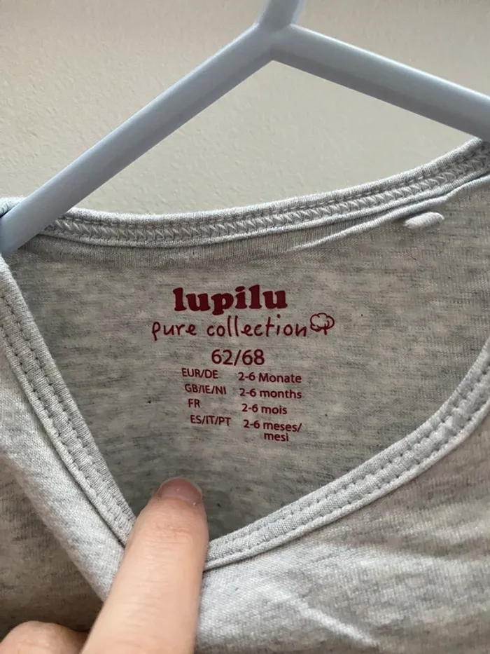 T-shirt gris lupilu - photo numéro 2