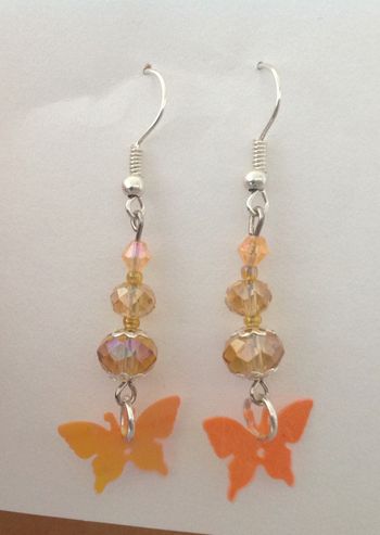 Boucles d’oreilles fantaisie papillons