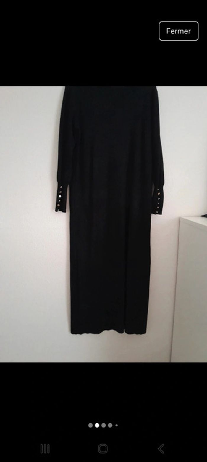 Robe longue noire bouton doré taille 38-40 🌹 - photo numéro 7