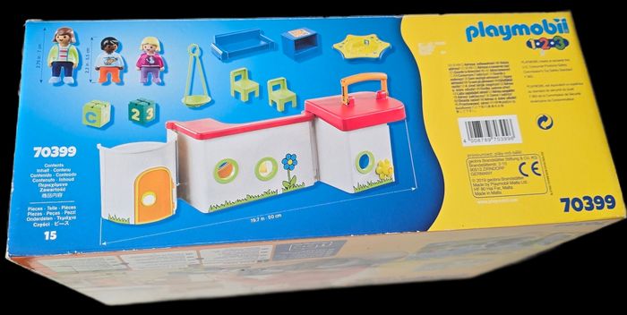 123 playmobil garderie transportable 70399 complète avec boite - photo numéro 5