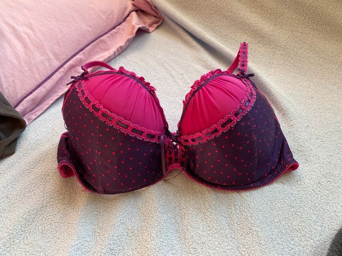 Soutien gorge rose/violet Censored 90 C - photo numéro 2