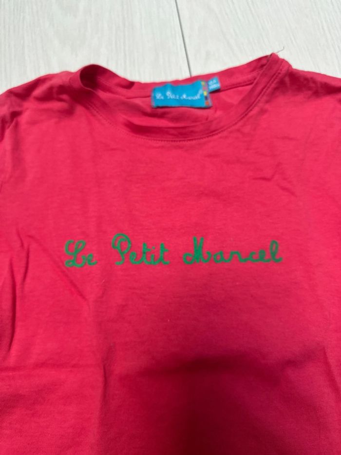 T-shirt rose, fuchsia, Little, Marcel, 10 ans, neuf - photo numéro 3