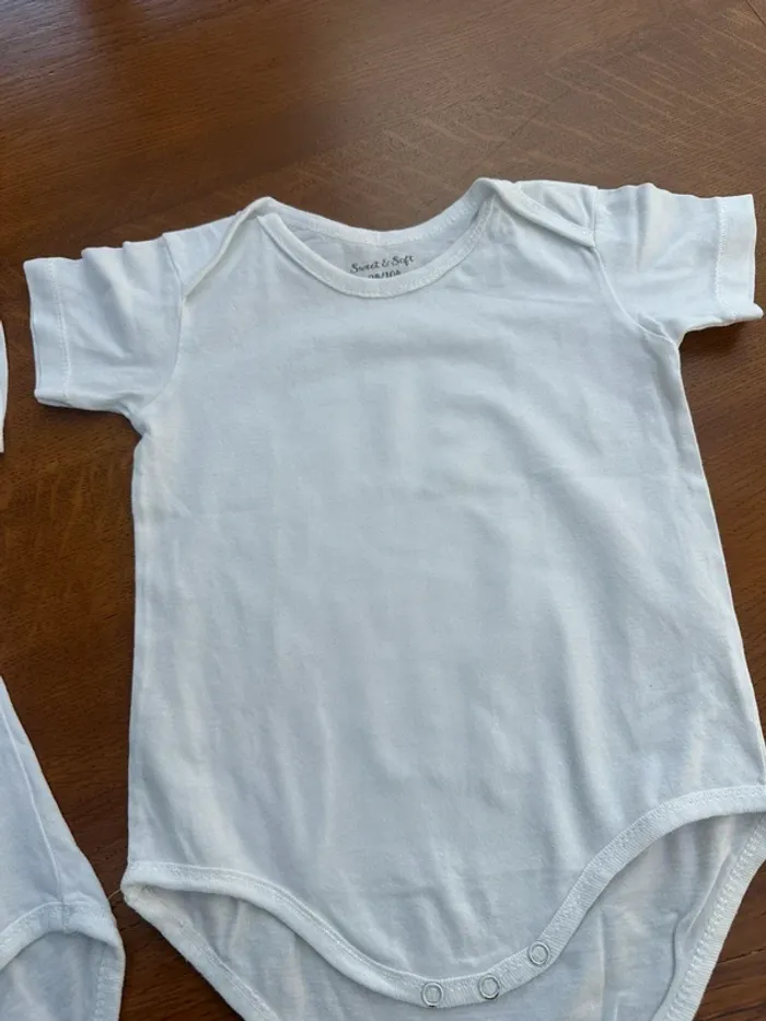 Lot de 2 bodies blanc zeeman 3 ans - photo numéro 5
