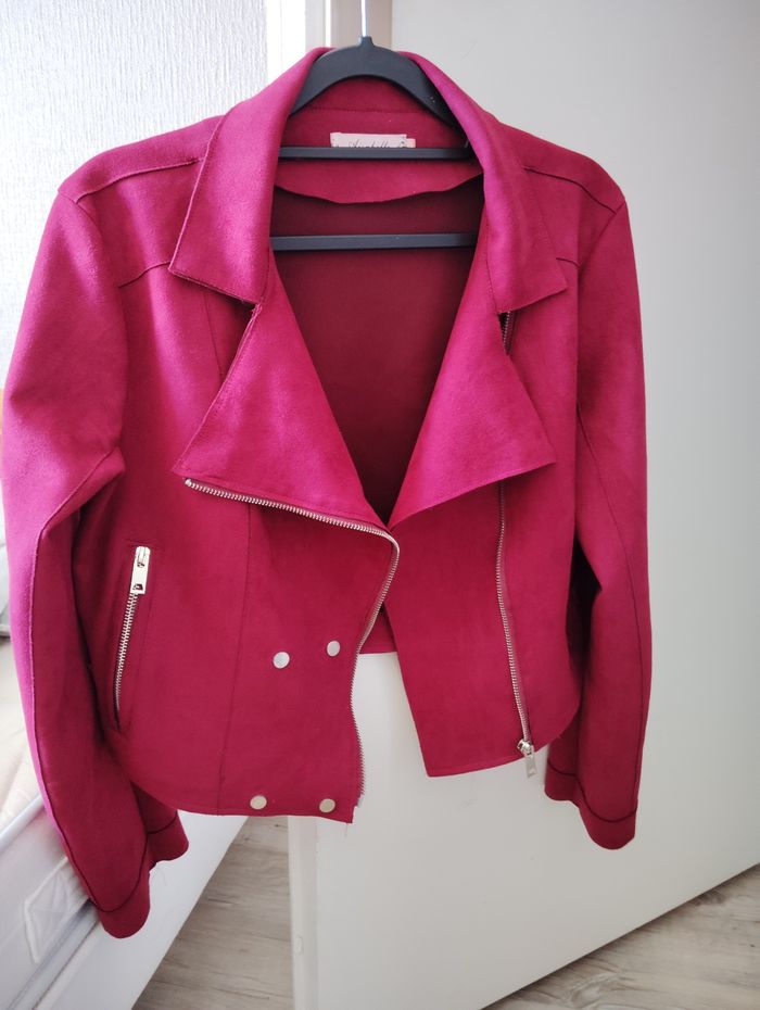 Veste blazer femme bordeaux lo - photo numéro 2