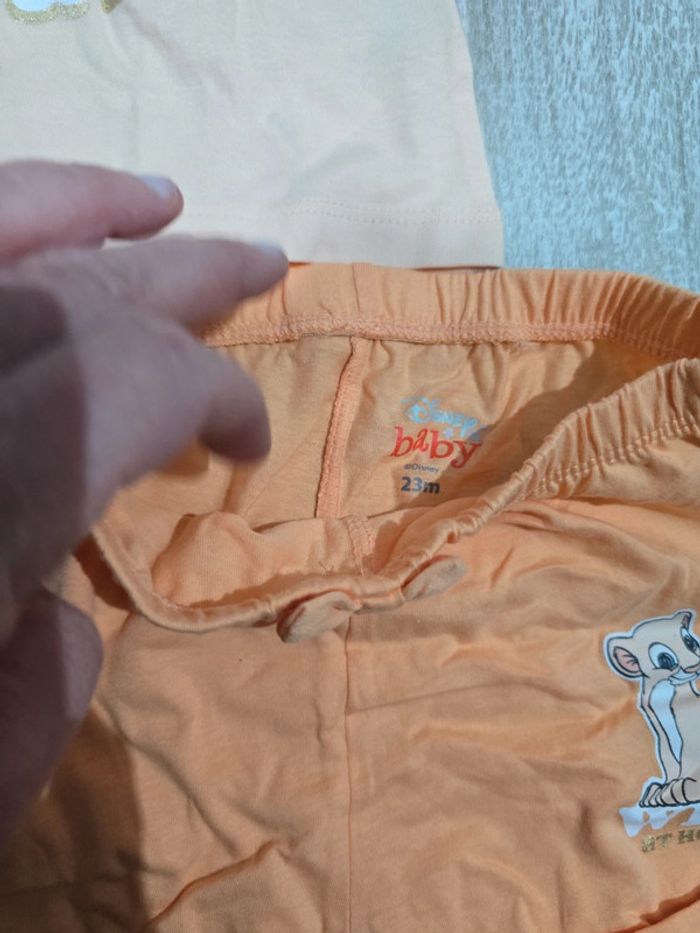 Ensemble 1 Tee-shirt et 2 shorts roi lion  #orianablfille2ans - photo numéro 6