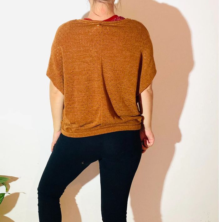 Pull léger à manches courtes taille 34 Camaïeu - photo numéro 4