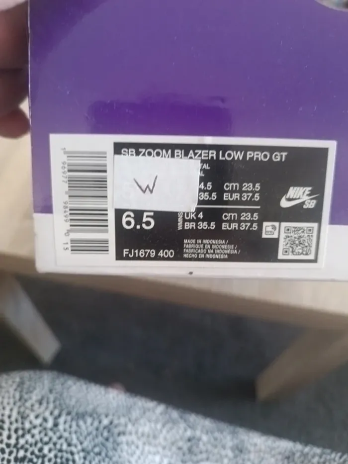 Chaussures Nike SB zoom blazer pointure 37,5 - photo numéro 11