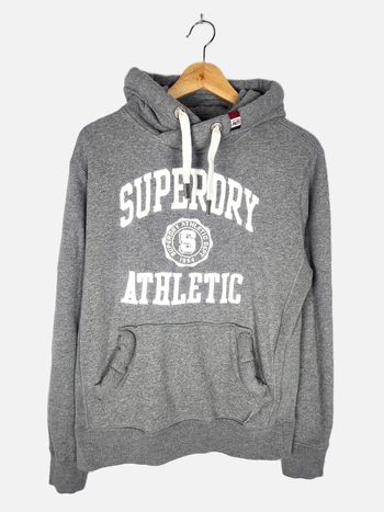 Sweat à Capuche Hoodie Superdry Gris Taille M Oversize