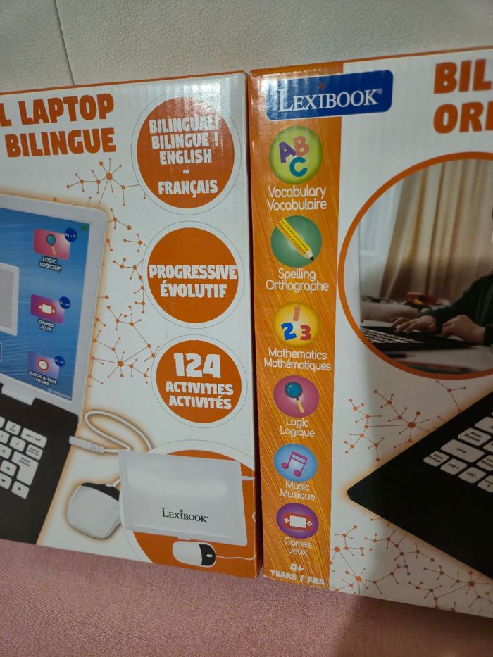 Lot de 2 ordinateurs Lexibook bilingues éducatif 124 activités - photo numéro 3