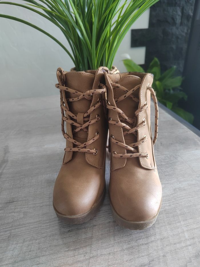 Bottines à talon marron femme taille 37 Jennyfer - photo numéro 5