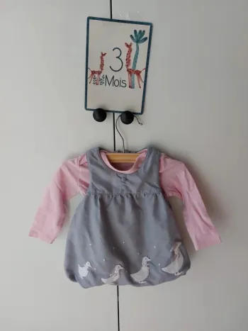Ensemble robe et t-shirt 3 mois