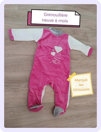 Grenouillère neuve 6 mois marque les kinousses