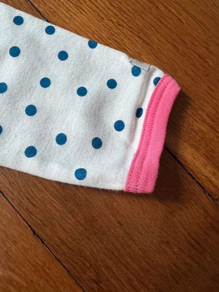 Pyjama neuf avec étiquette à pois fille  36 mois petit bateau - photo numéro 4