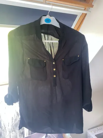 Blouse tissus transparent
