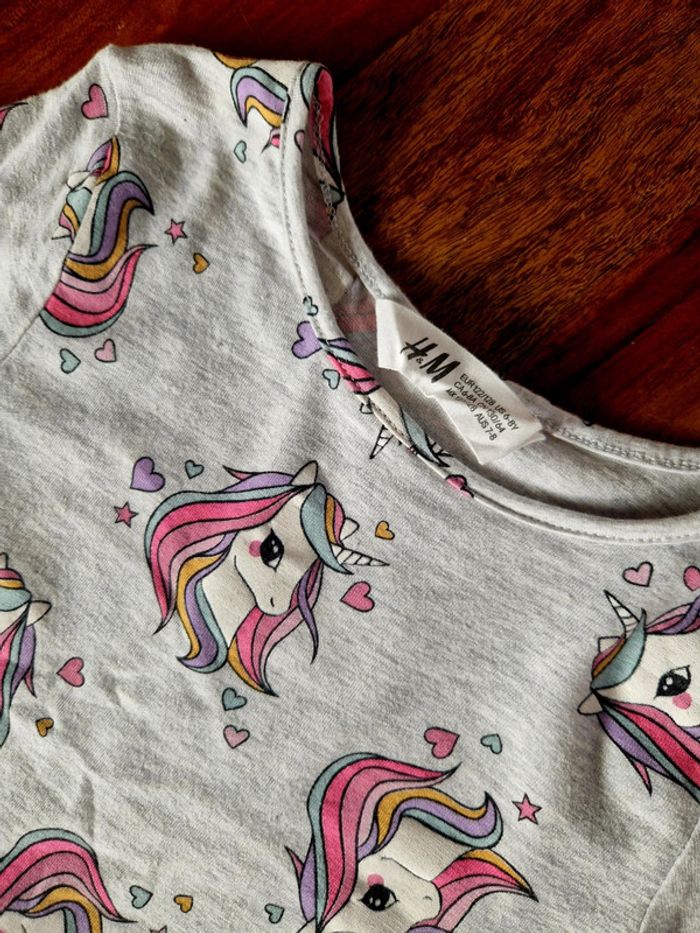 Robe fine manches longues licornes 8 ans - photo numéro 2