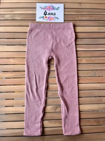 Legging côtelé rose primark 4 ans