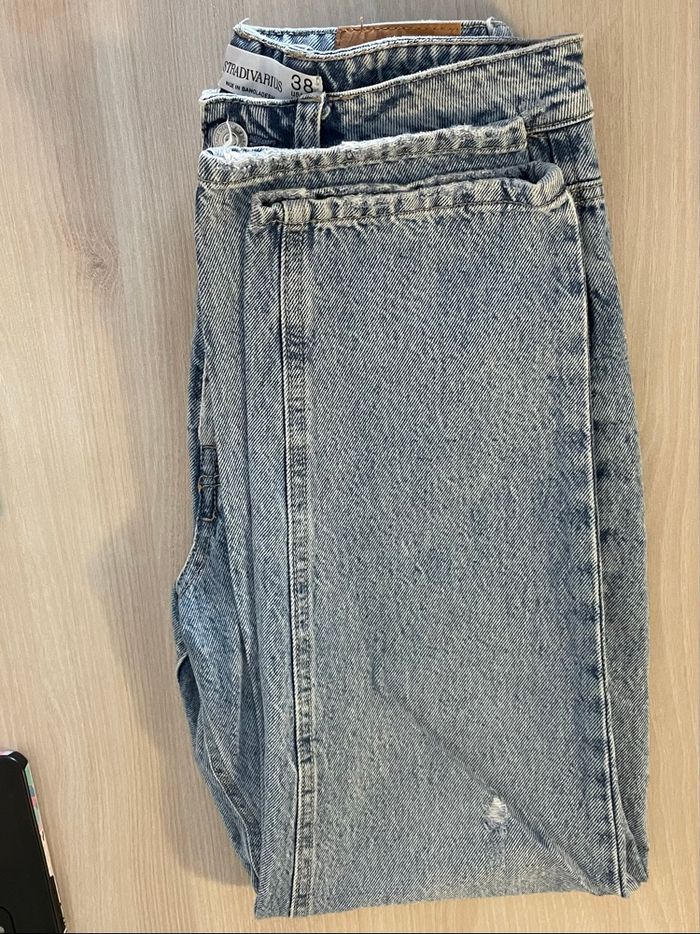 Jean mom stradivarius taille 38 - photo numéro 5