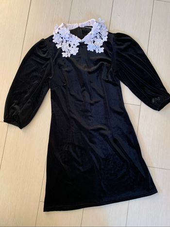 Tally Weijl robe velours noire S