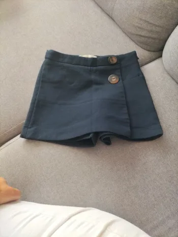 Jupe short Bleu marine Zara