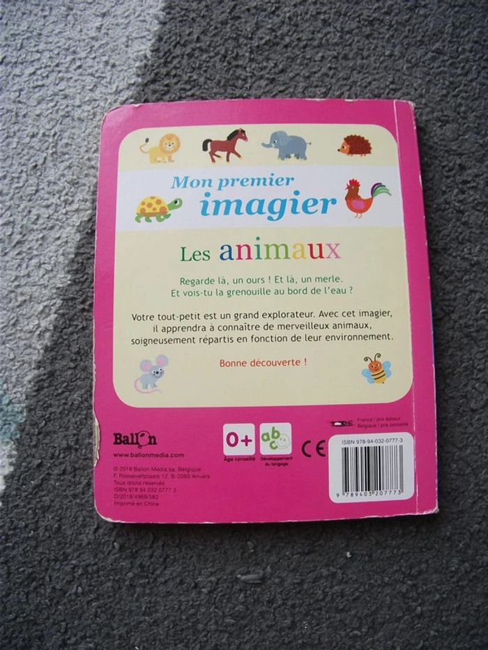 Livre cartonné mon premier imagier Les animaux - photo numéro 5