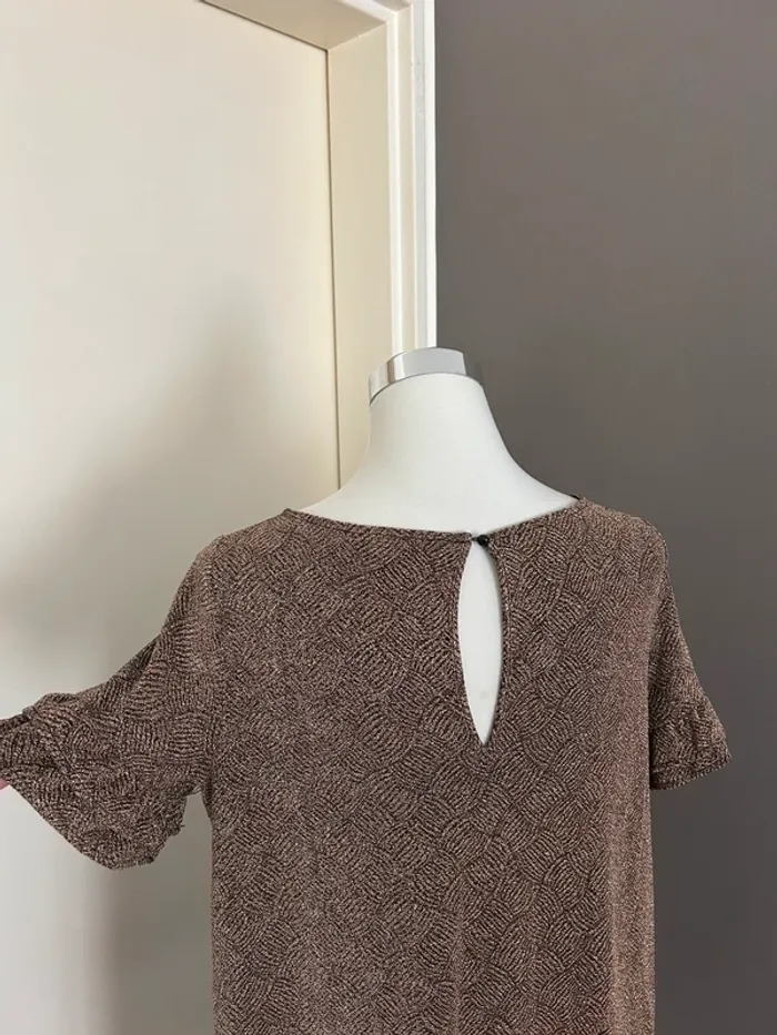 Sezane robe Janet , noire dorée taille M/38 - photo numéro 5