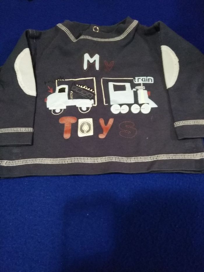 T-shirt manches longues bébé garçon 3 mois