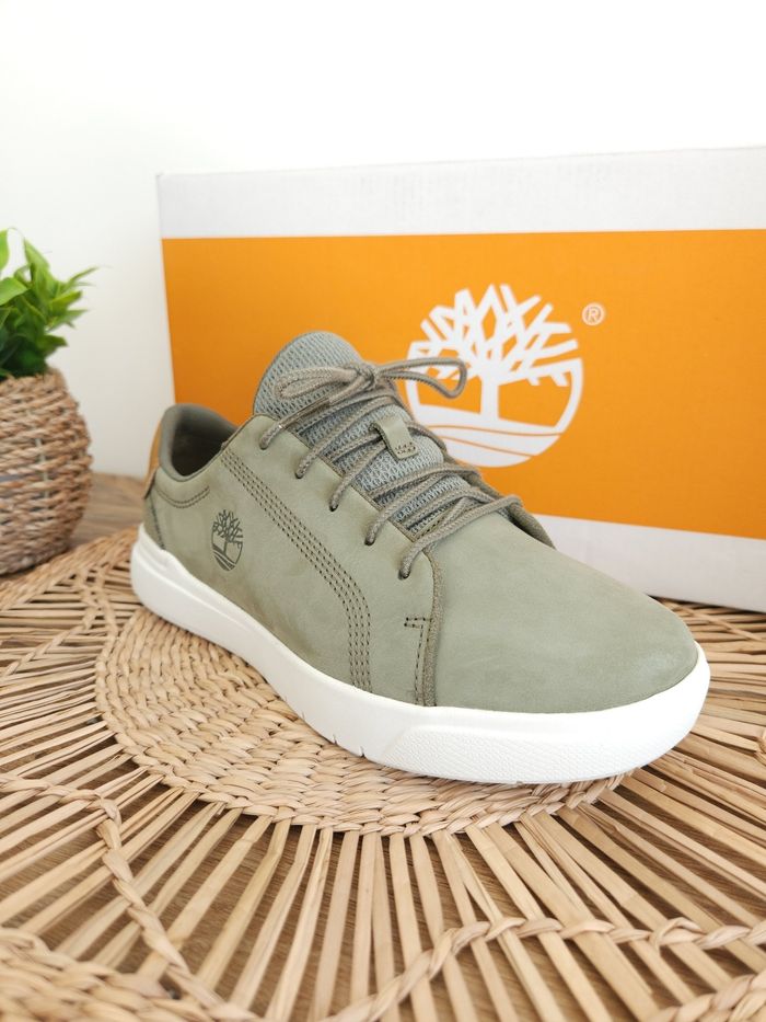 Baskets en Cuir Vert Kaki Timberland Pointure 36 - photo numéro 2