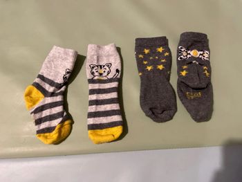 Lot de 2 paires de chaussettes tigre 15-17