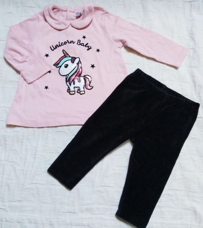 Ensemble Licorne haut manches longues legging