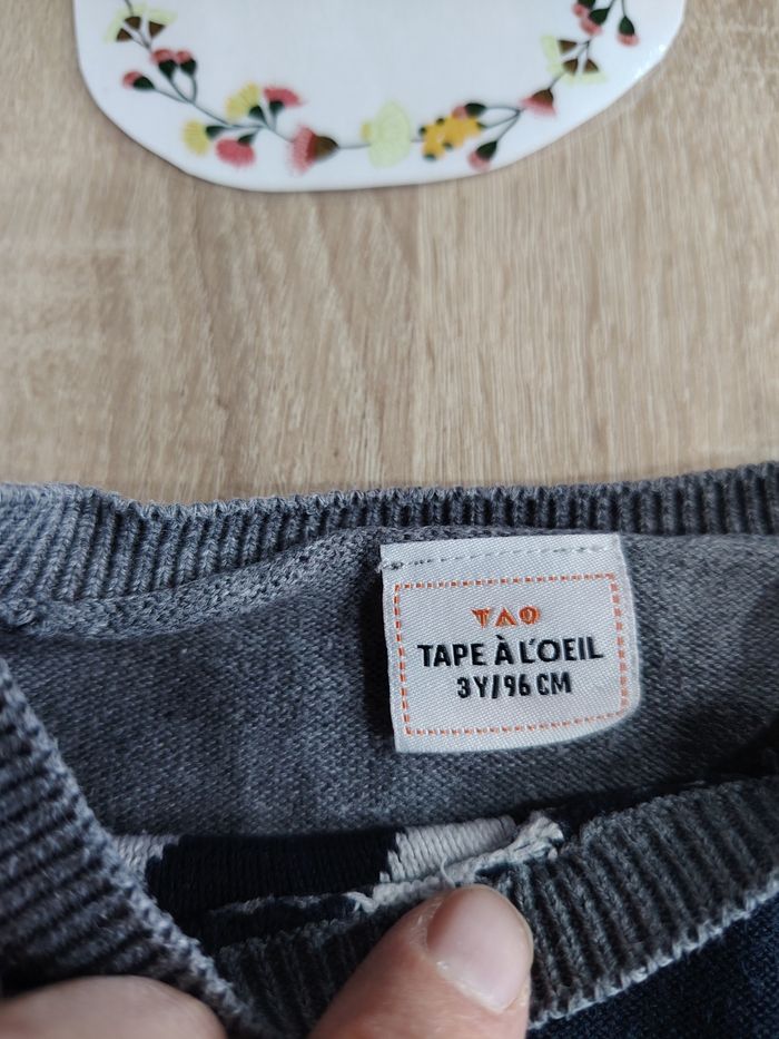 Pull en coton garçon 3ans tape a l'oeil - photo numéro 3
