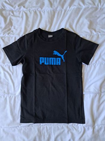 T-shirt noir et bleu PUMA 12 ans