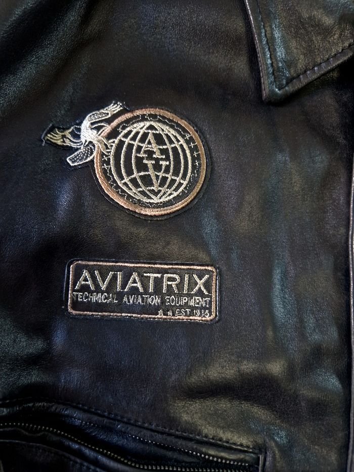 Blouson  cuir  , homme  , bombers  , Aviatrix  , taille  6XL - photo numéro 6