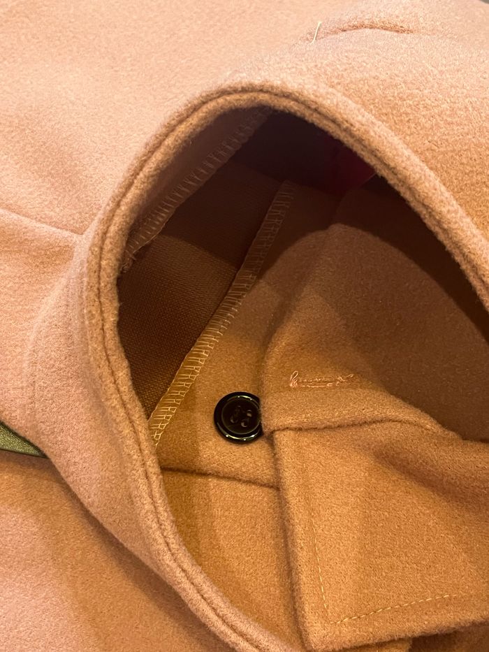 Cape rose pale poudre avce ceinture noire ceinturée neuf avec étiquette cherry&co - photo numéro 8