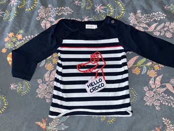 T-shirt marinière croco orchestra