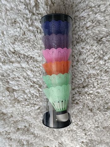 Lot de 6 volants de badminton