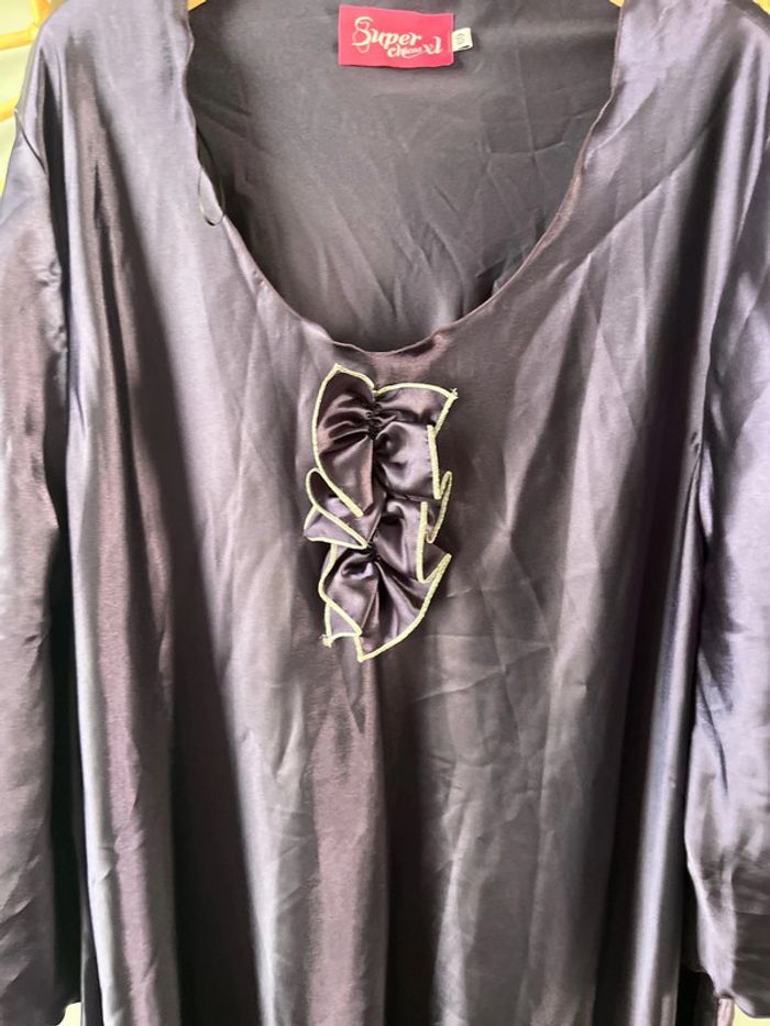 Robe de chambre toucher soie super chica xl neuve taille 60 - photo numéro 3