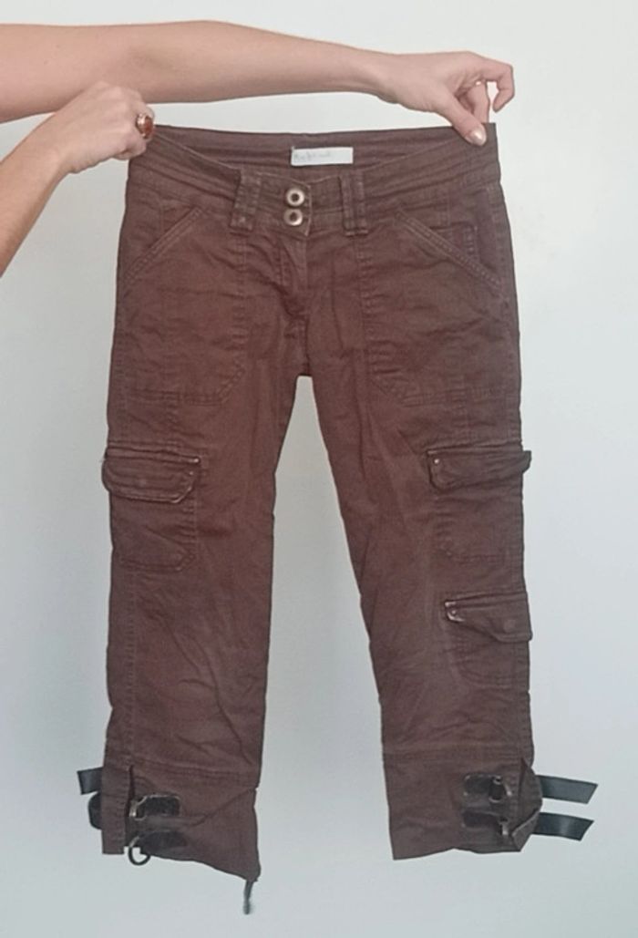 Pantacourt marron casual taille 34