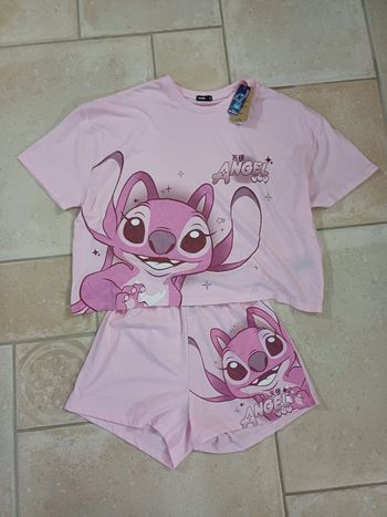 Pyjashort neuf Taille s undiz disney stitch Rose 