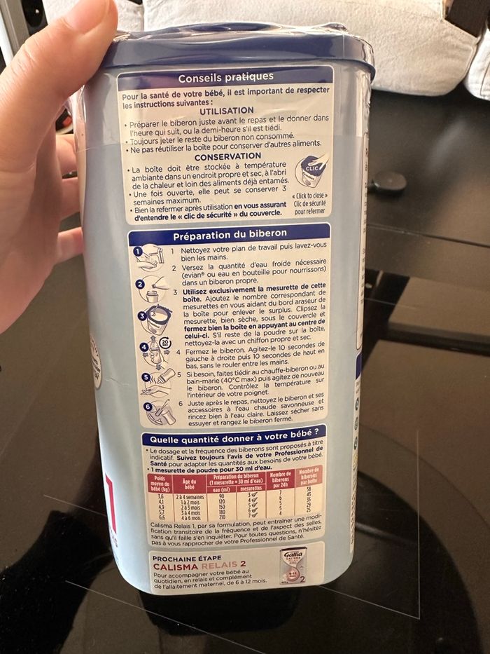 Lait en poudre Gallia relais allaitement 1 0-6 mois - photo numéro 3