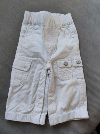 Pantalon blanc tape a l'oeil 3 mois